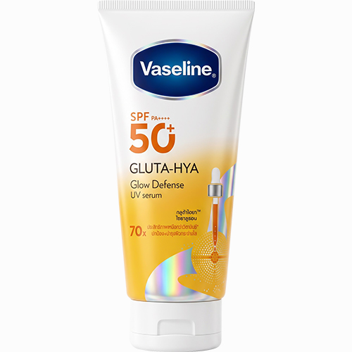 Sữa dưỡng thể chống nắng Vaseline SPF50+ PA++++ Gluta - Hya Glow Defense UV Serum (260ml) - Hàng chính hãng