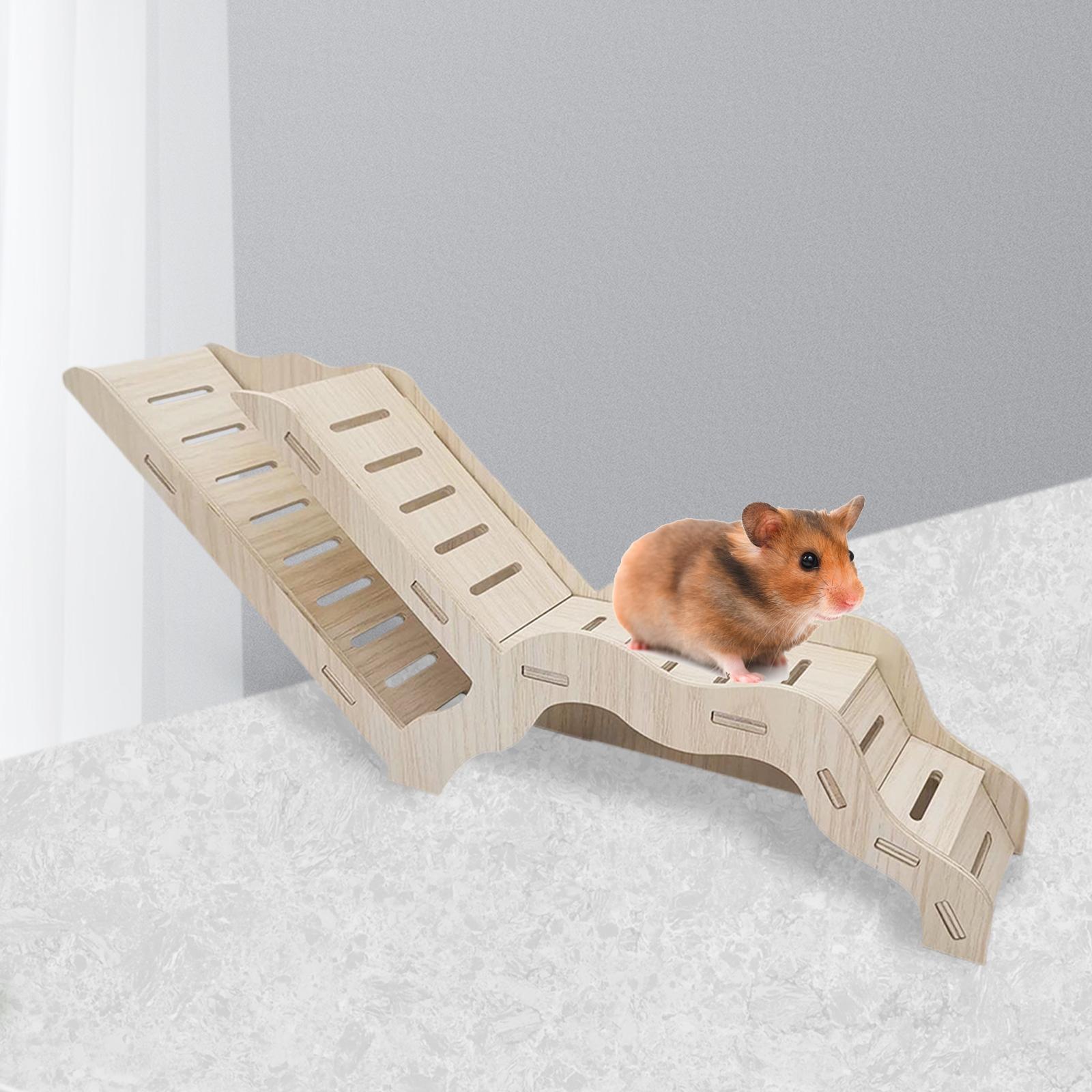 Hamster Climbing Toy Wooden Ladder Syrian Hamster Rat Hamster House Hideouts