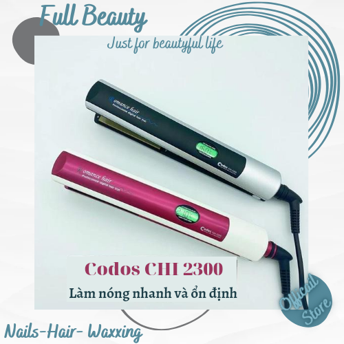 [Tặng 1 Sữa Dưỡng Tóc Keratin Smooth] Máy Kẹp Tóc CODOS CHI-2300 Chuyên Nghiệp. Máy Kẹp Nóng Nhanh Cảm Biến Nhiệt Độ Full Beauty