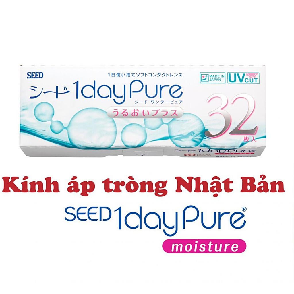 Kính Áp Tròng SEED Nhật Bản trắng 1 ngày pure one day