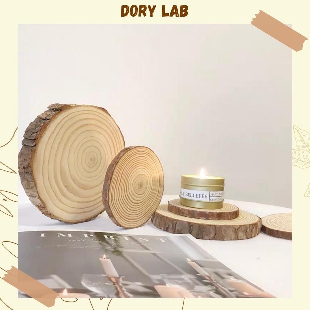 Đế Gỗ Lót Nến Thơm, Lót Ly, Phụ Kiện Decor - Dory Lab