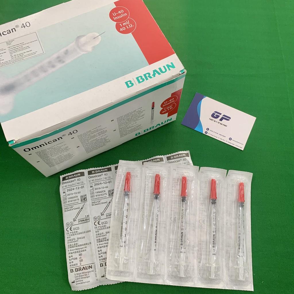 (COMBO 10 CÁI) BƠM TIÊM TIỂU ĐƯỜNG 1ML HÀN QUỐC XILANH TIÊM INSULIN 1ML