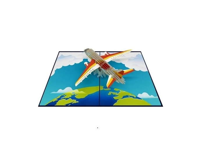 H15 - ️ Thiệp 3D Máy Bay – Airplane Pop Up Card Viethands Giftshop