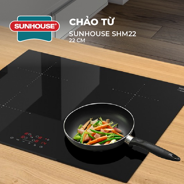 Chảo Từ Sunhouse Magnetic Pan SHM22 - 22cm