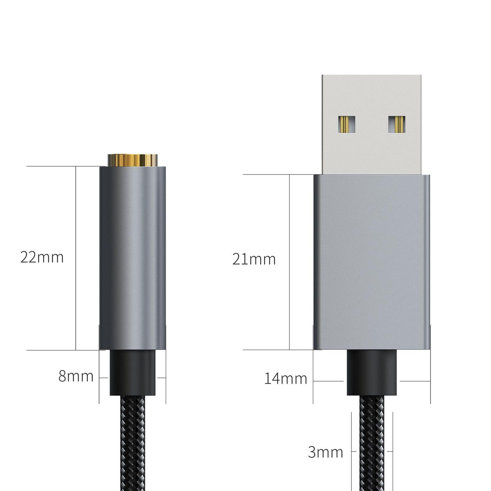 USB to 3.5mm Adapter USB to Adapter Headset for