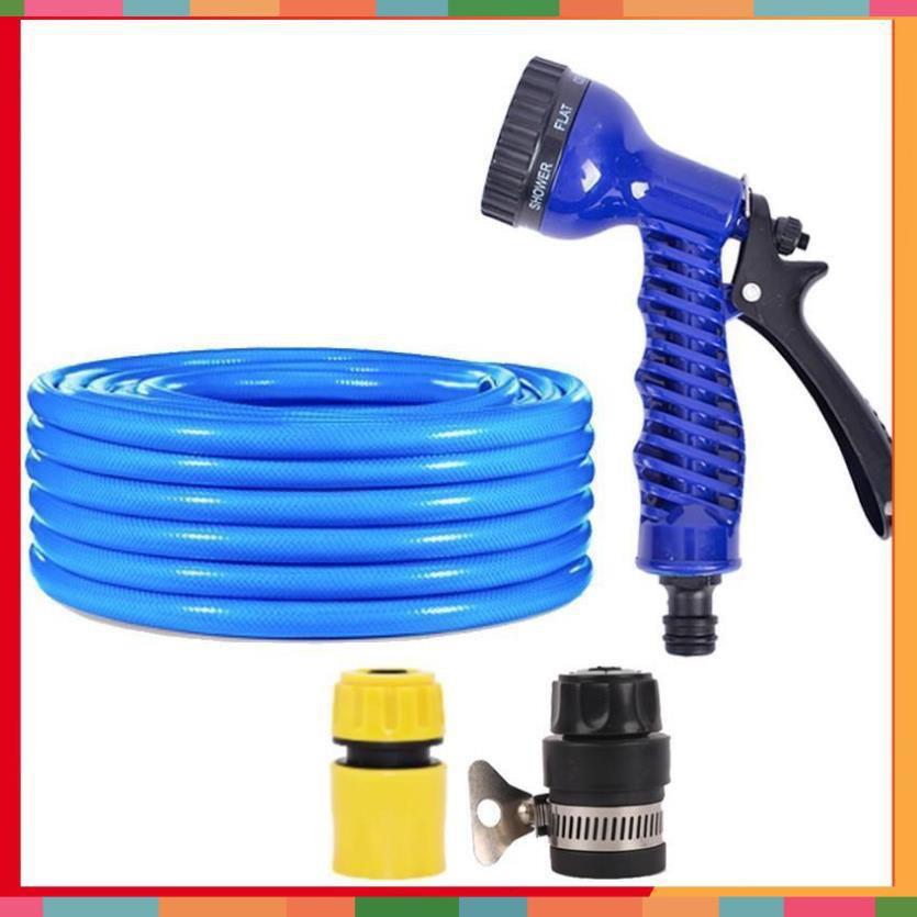Bộ dây tăng áp 3 lần vòi xịt nước rửa xe, tưới cây loại 20m 206843