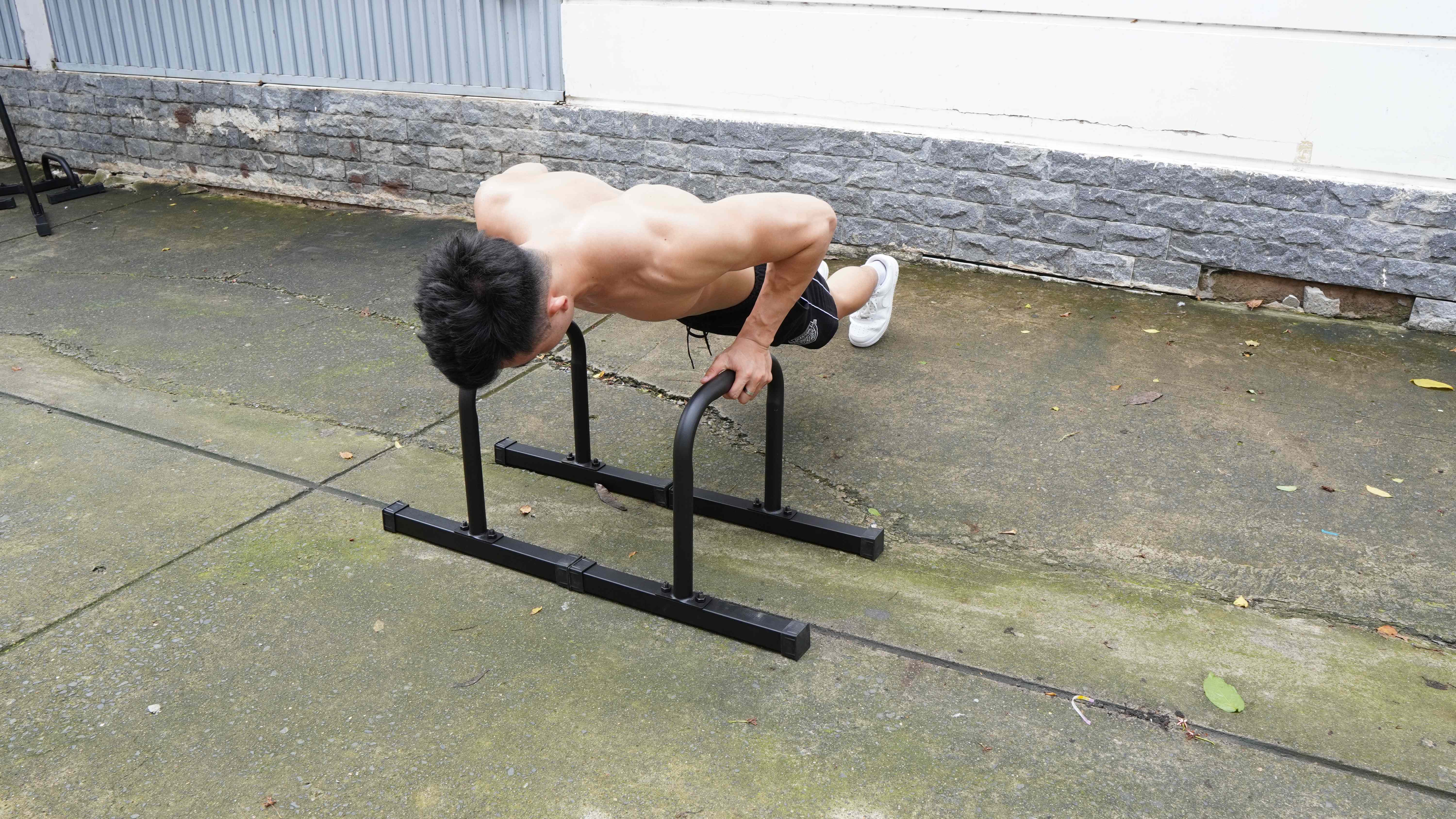 Xà kép mini, Parallettes size XL (Cao 40cm) chính hãng DAI NHAN, làm bằng thép, sơn tĩnh điện