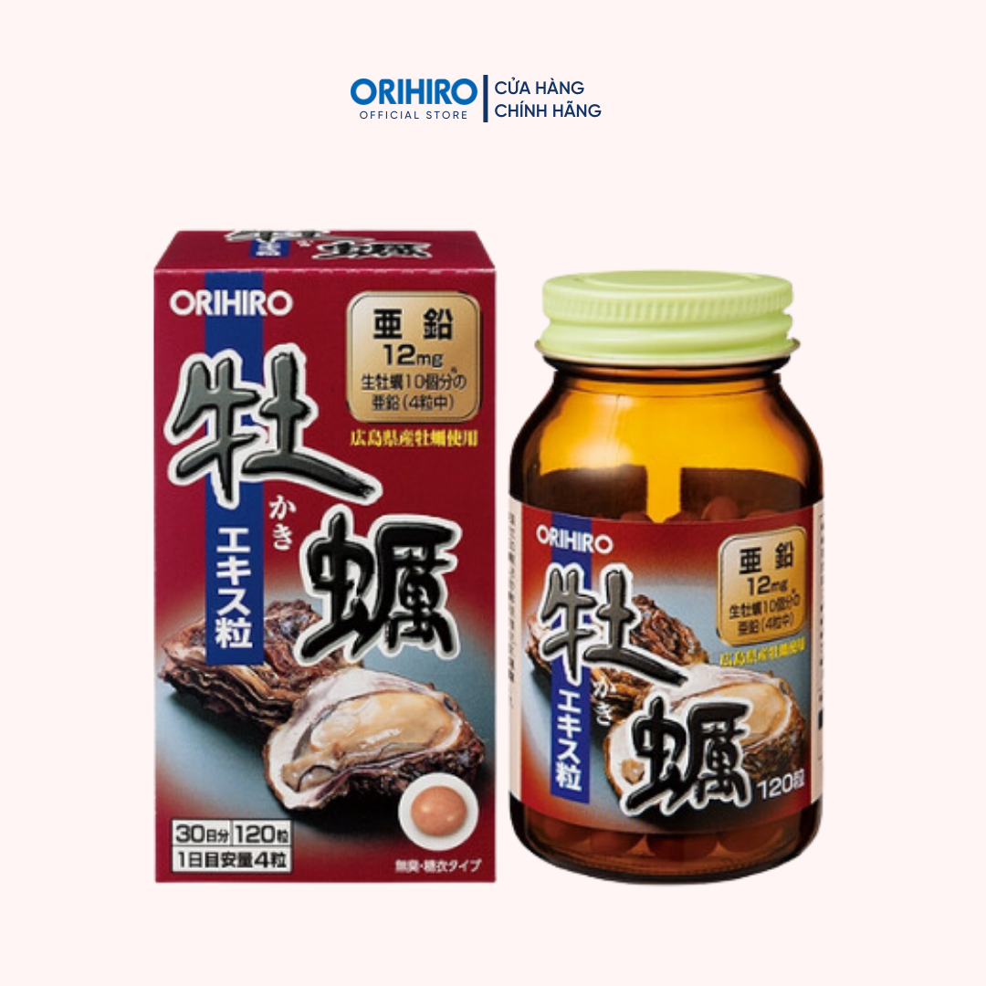 Viên uống tinh chất hàu tươi tăng cường sinh lý Orihiro 120 viên