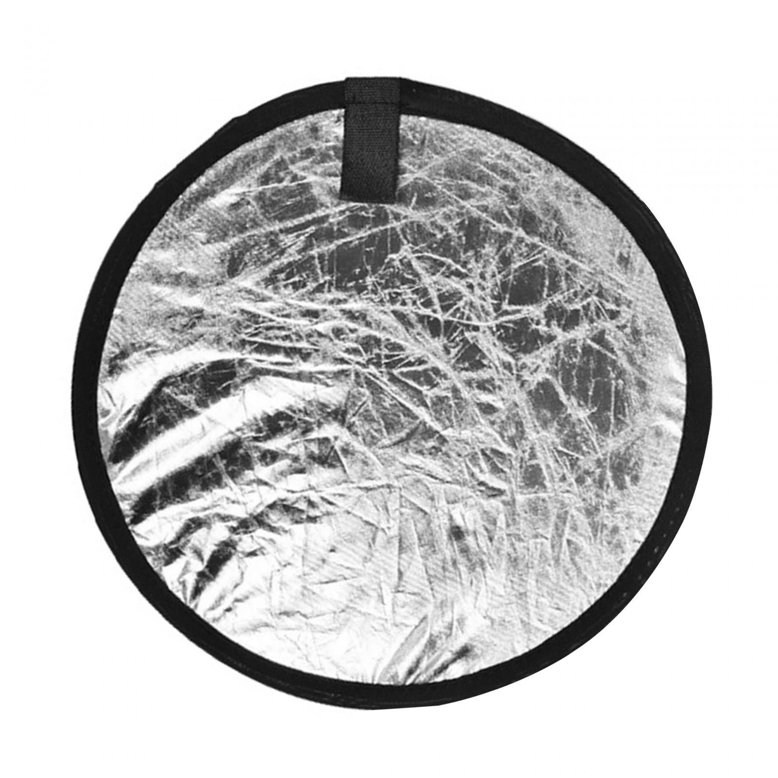 Light Reflectors Board Photography Reflector, Round High Quality 60cm Photo Reflector Light Diffuser for Outdoor, Photography