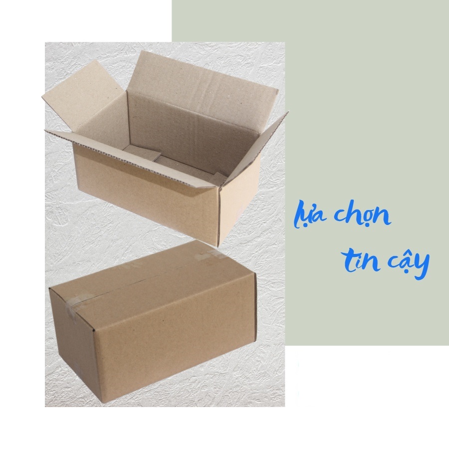 Combo 20 Hộp Bìa Đóng Gói Hàng Làm Bằng Carton Cứng Cáp Kích Thước 18x10x8cm