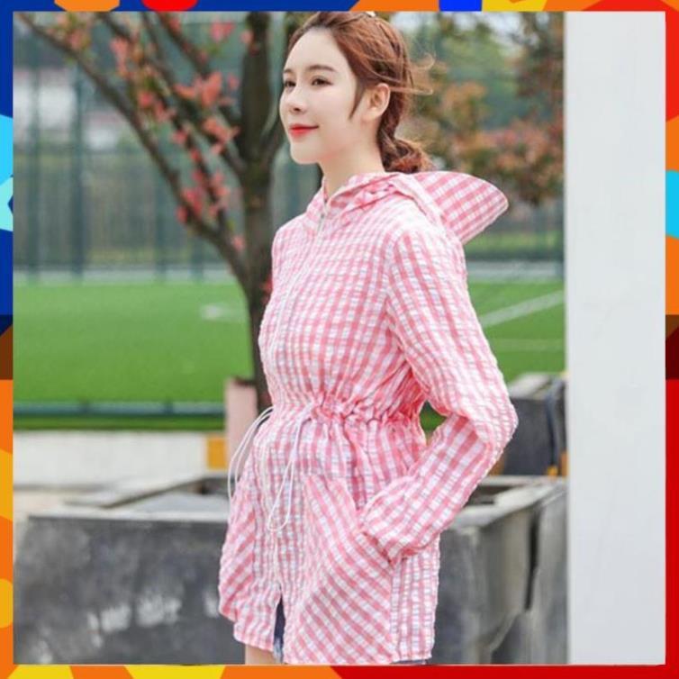 ÁO KHOÁC CHỐNG NẮNG TRƠN CHE CỔ CHE MẶT MŨ CÓ VÀNH RỘNG CHE NẮNG