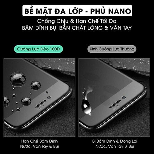 Kính Cường Lực dành cho iPhone FULL MÀN HÌNH SIÊU DẺO SIÊU MỎNG 100D 6s/6sPlus/7/7Plus/8/8Plus/X/Xr/Xs/XsMax/11/11Pro/11ProMax