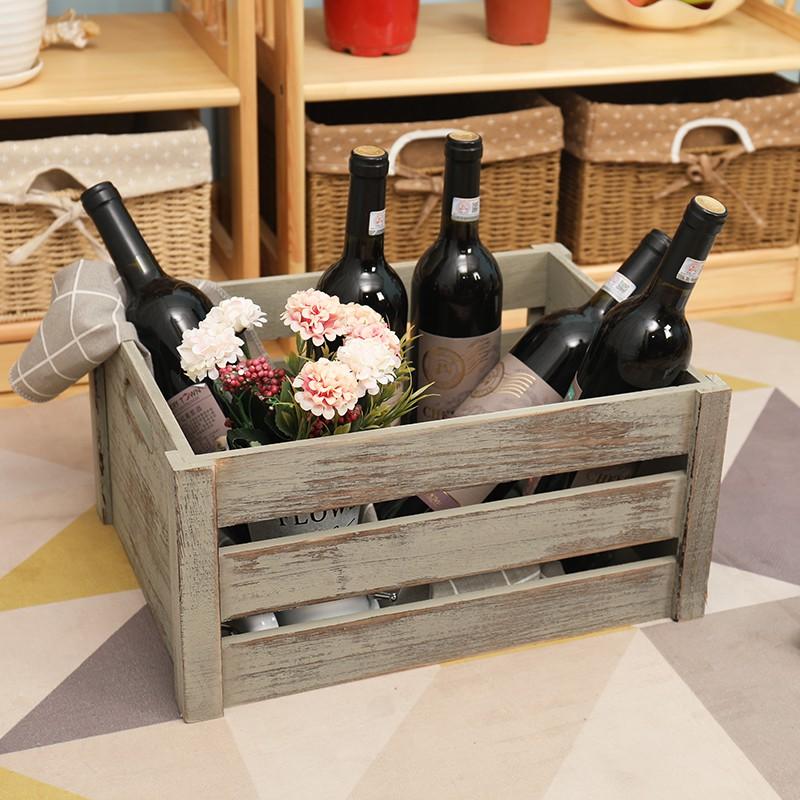 Hộp lưu trữ gấp gọn trang trí, lưu trữ đồ dùng decor - Két gỗ pallet/Thùng gỗ pallet đa năng