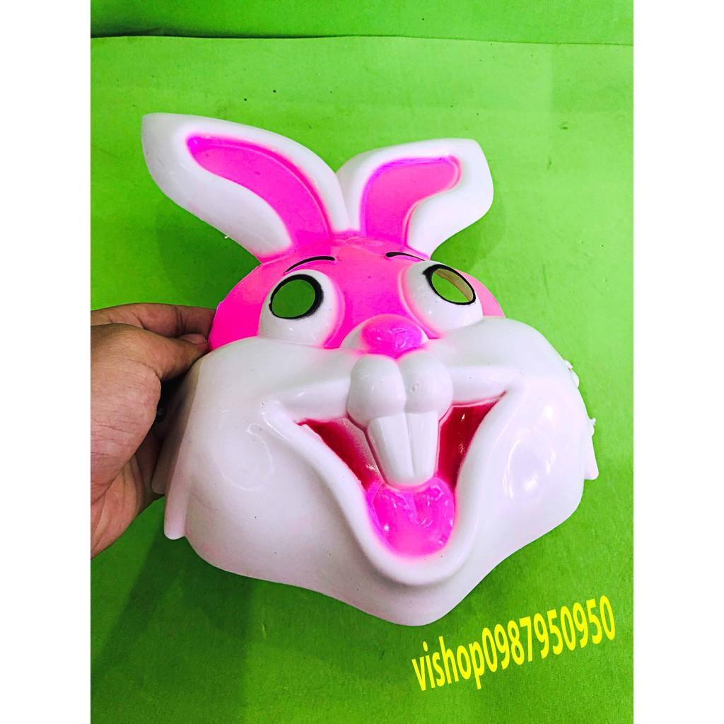 Mặt nạ hóa trang Thỏ Hồng cho bé chơi trung thu,halloween,lễ hội,quà tặng