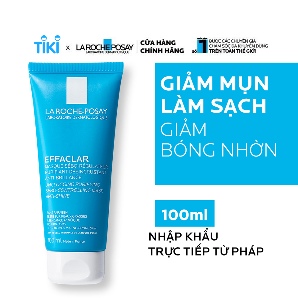 Mặt nạ bùn làm sạch sâu, giảm mụn & giảm bóng nhờn La Roche-Posay Effaclar Sebo-Controlling Mask