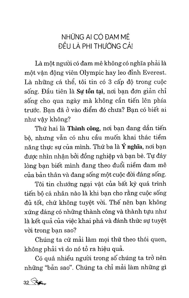 Sống Với Niềm Đam Mê