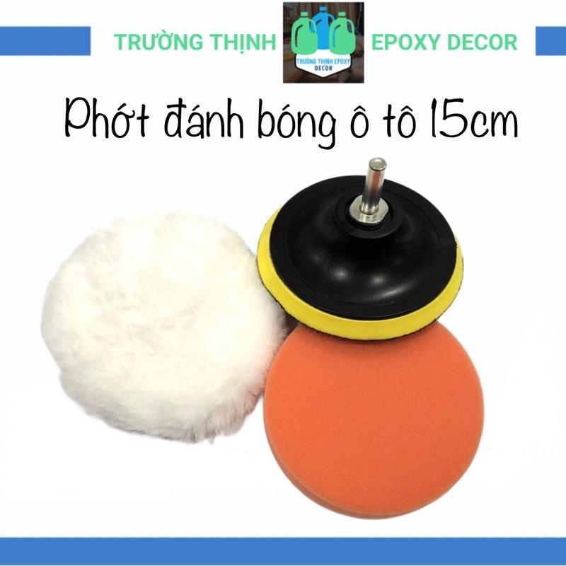 Bộ Phớt Đánh Bóng Ô Tô Đường Kính 15cm 6 Inch - Trường Thịnh Sài Gòn