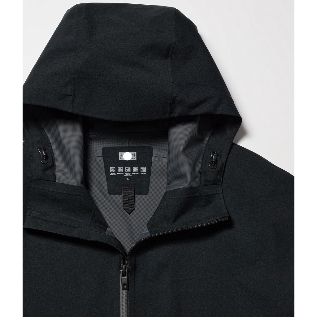 Áo khoác UniqI() Blocktech Parka. Chiếc áo gió Ép Seam cao cấp với rất nhiều công năng. Không  zip ngực