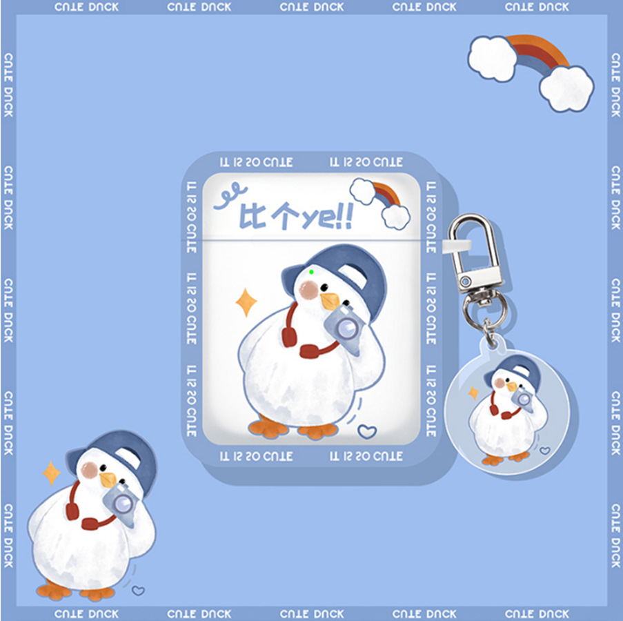 Case Ốp Bảo Vệ Vịt Cute Ducht Dành Cho Airpods 3 Airpods Pro Airpods 12 - Hàng Chính Hãng - Airpods 12 - Vịt Chụp Ảnh