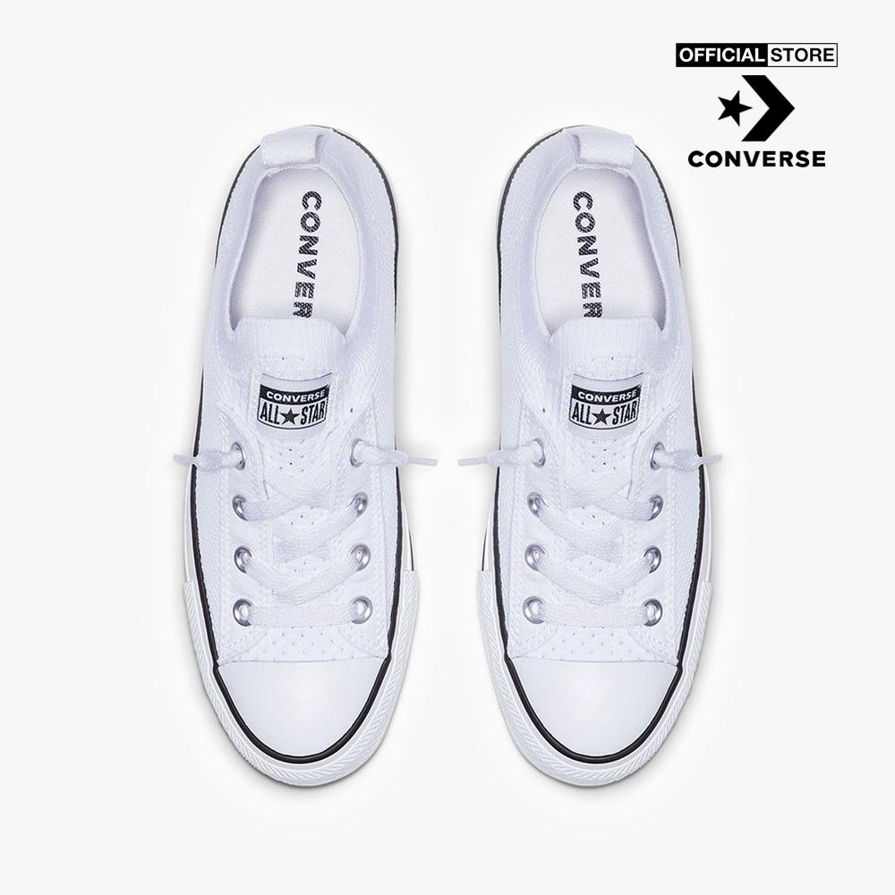 CONVERSE - Giày sneakers nữ cổ thấp Chuck Taylor All Star Shoreline Knit Slip 565490C-0000_WHITE