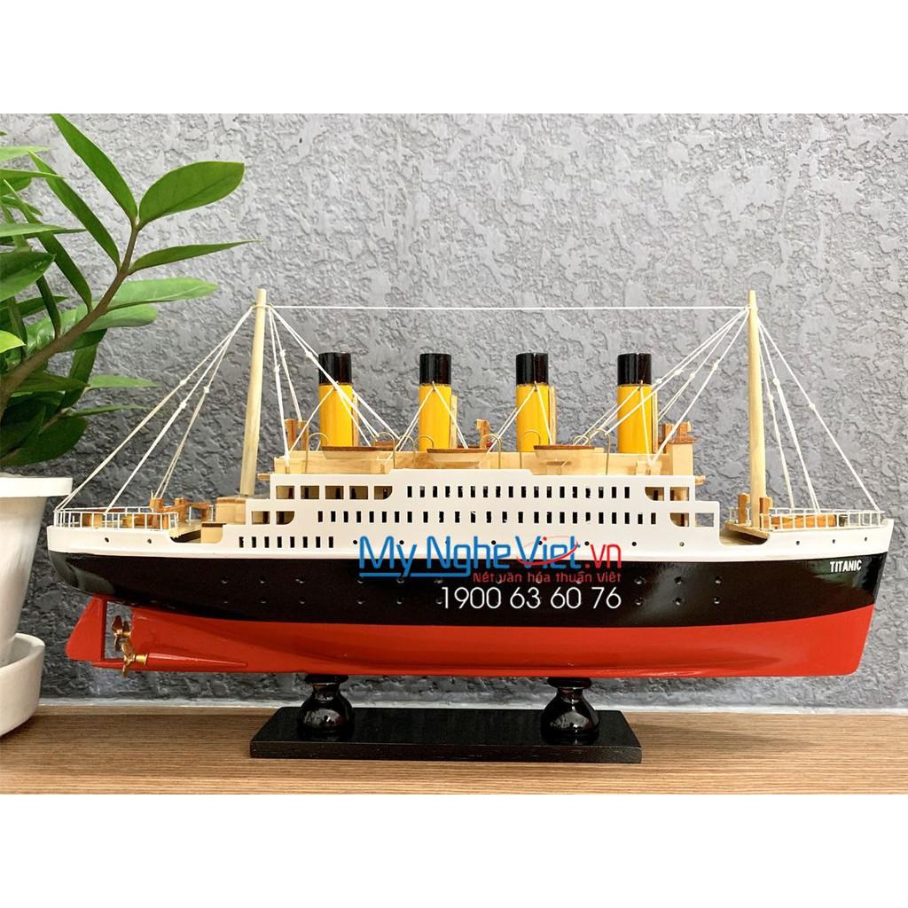 Mô Hình Tàu thuyền- Du thuyền Titanic thân 40cm Mỹ Nghệ Việt MNV-TB11