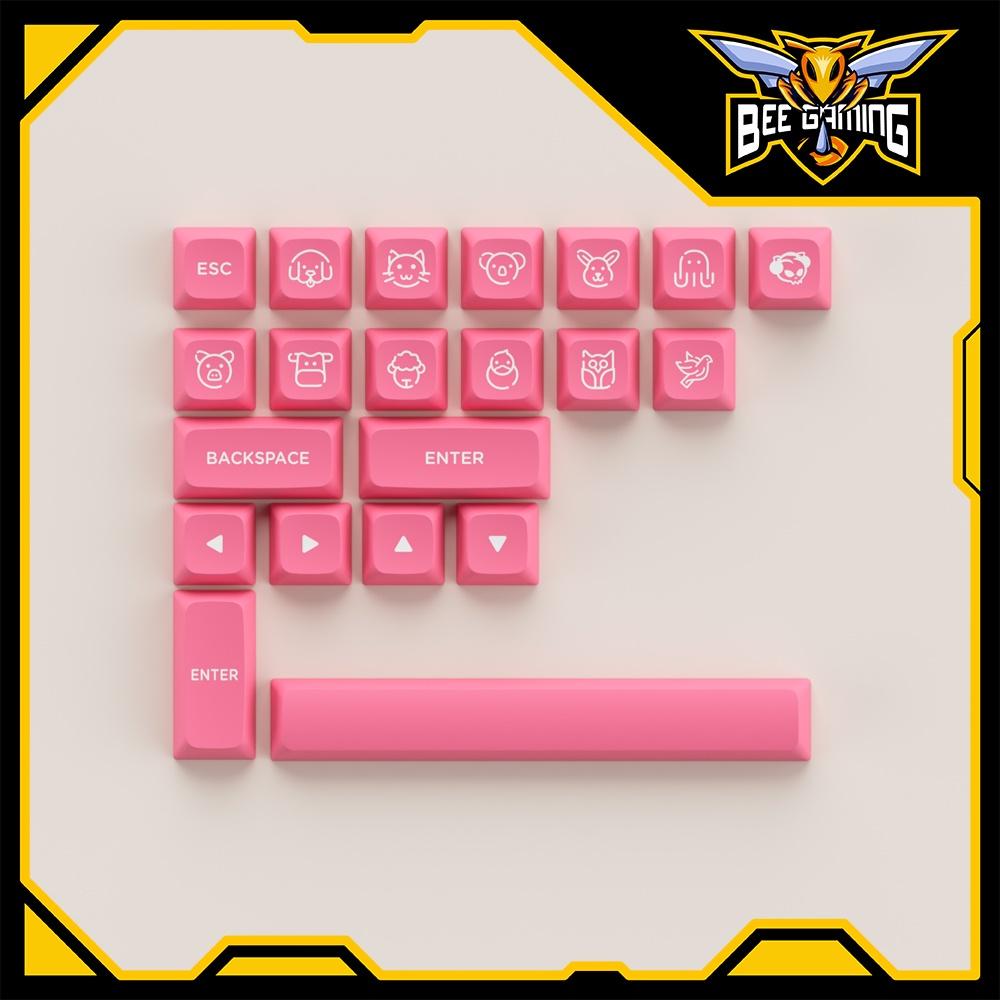 Bộ keycap chính hãng AKKO - Prunus Lannesiana (PBT Double Shot / ASA-Low Profile / 155 nút)