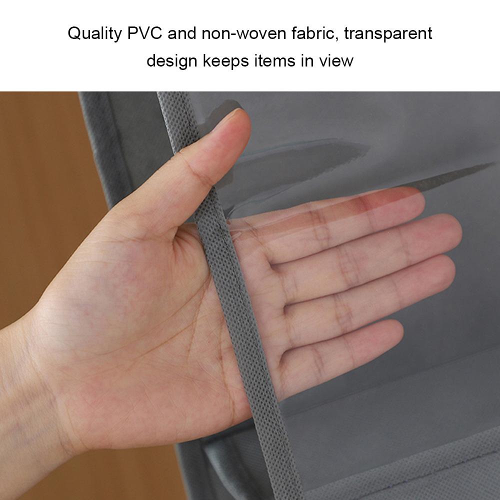 Túi treo đựng túi xách chống bụi có 3 tầng làmbằng PVC vải không dệt và dày có thể gập lại