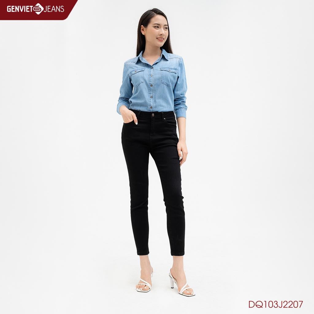 Quần Dài Jeans Ống Col Nữ DQ103J2207 GENVIET