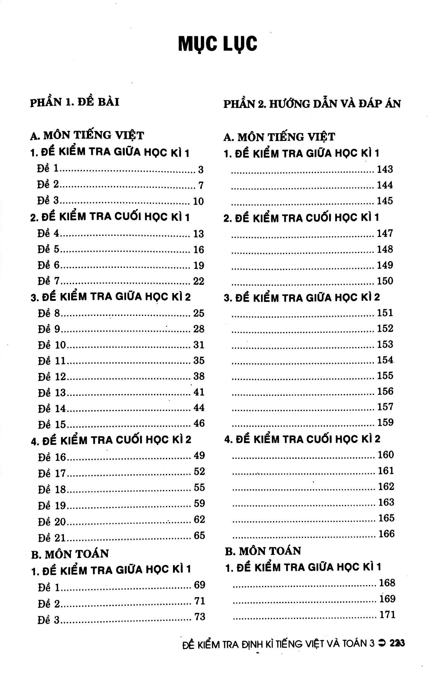 Đề Kiểm Tra Định Kì Tiếng Việt Và Toán 3 (Theo Chương Trình Giáo Dục Phổ Thông Mới - Dùng Chung Cho Các Bộ SGK Hiện Hành)