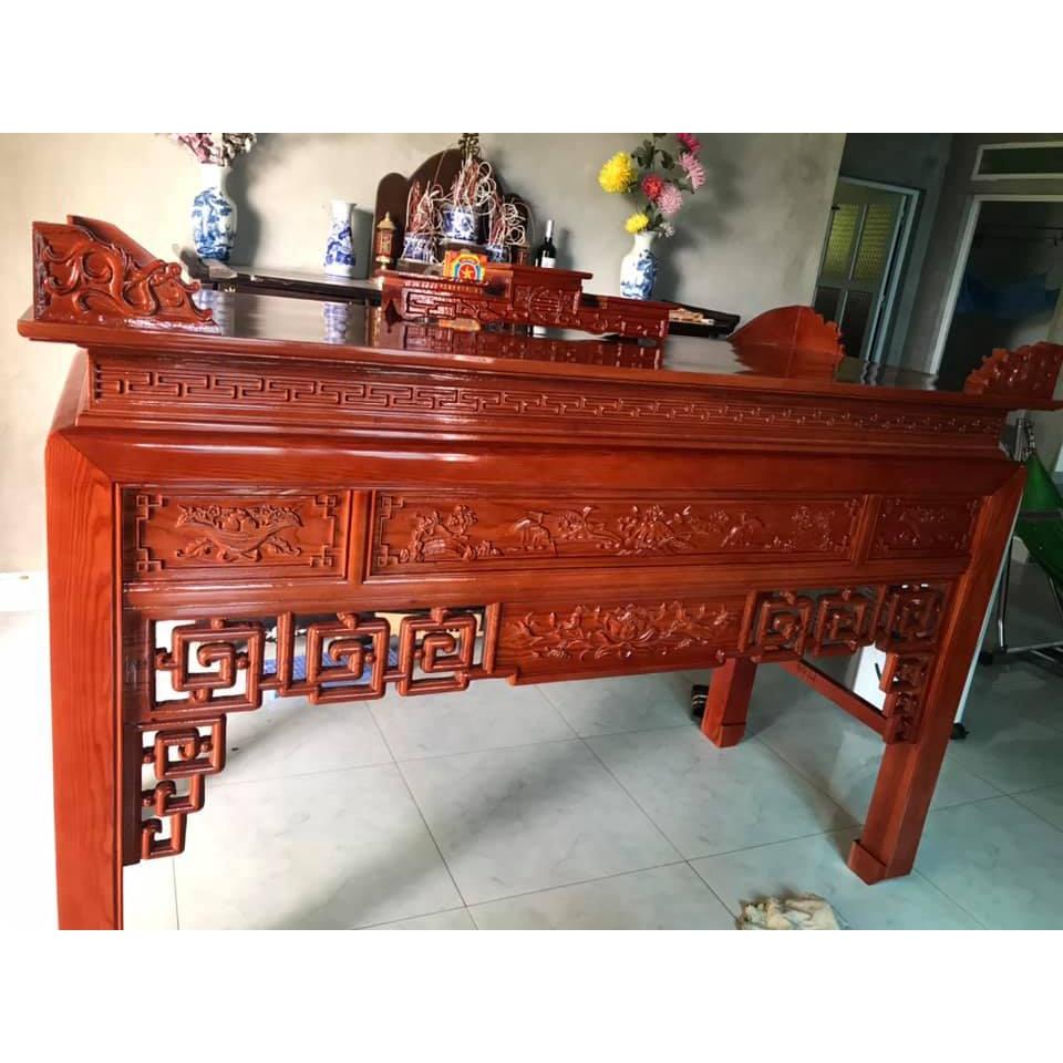 Án gian thờ gỗ sồi