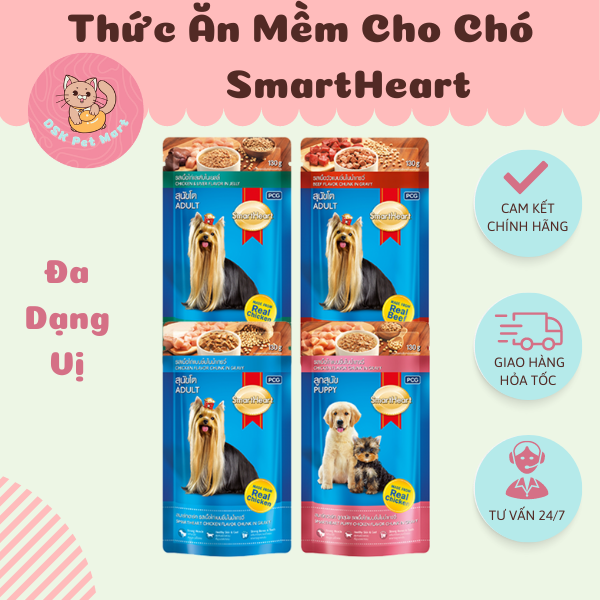 Pate SmartHeart 130gr - Thức Ăn Mềm Cho Chó