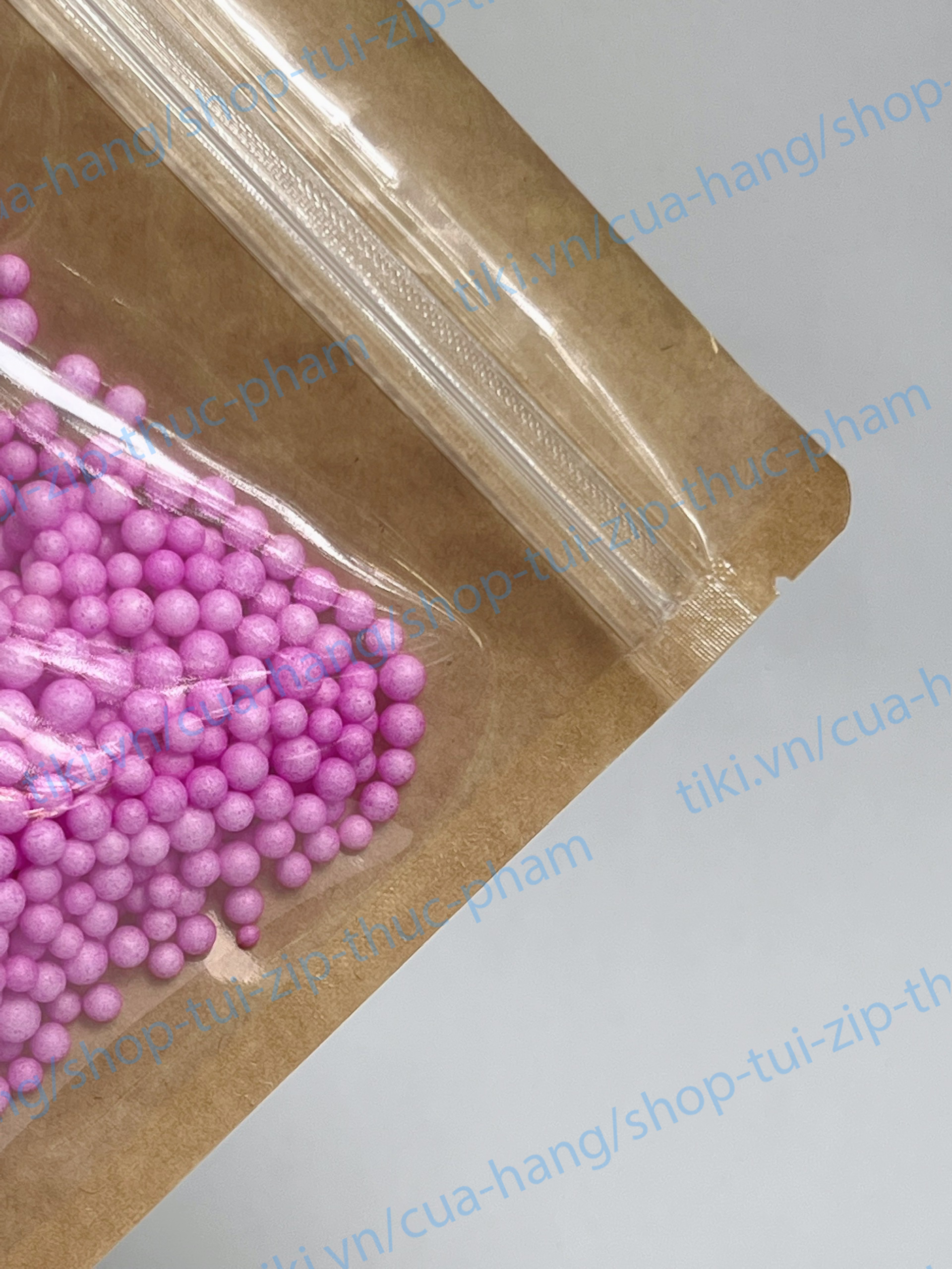 10 Túi Zip Giấy - Túi Zip zipper ziplock đáy đứng - Túi giấy đựng thực phẩm, túi đựng bánh kẹo