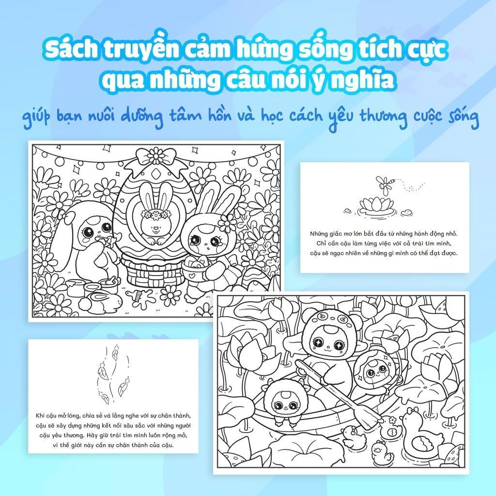 Sách - Tô Màu Baby Three &amp; Thế Giới Diệu Kỳ - Megabook