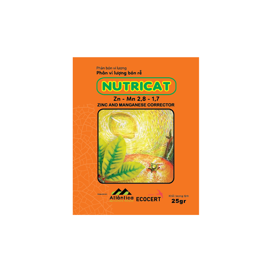 Phân bón vi lượng NUTRICAT bật mầm hoa, chống nhỏ lá, biến vàng thành xanh 25gr, 100gr