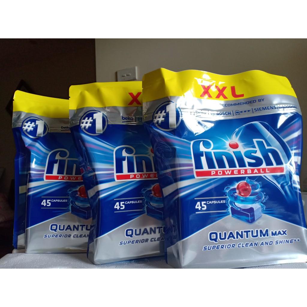 Combo Viên Finish Quantum 60 viên dùng Cho Máy Rửa Bát + Tặng viên Finish Nhật