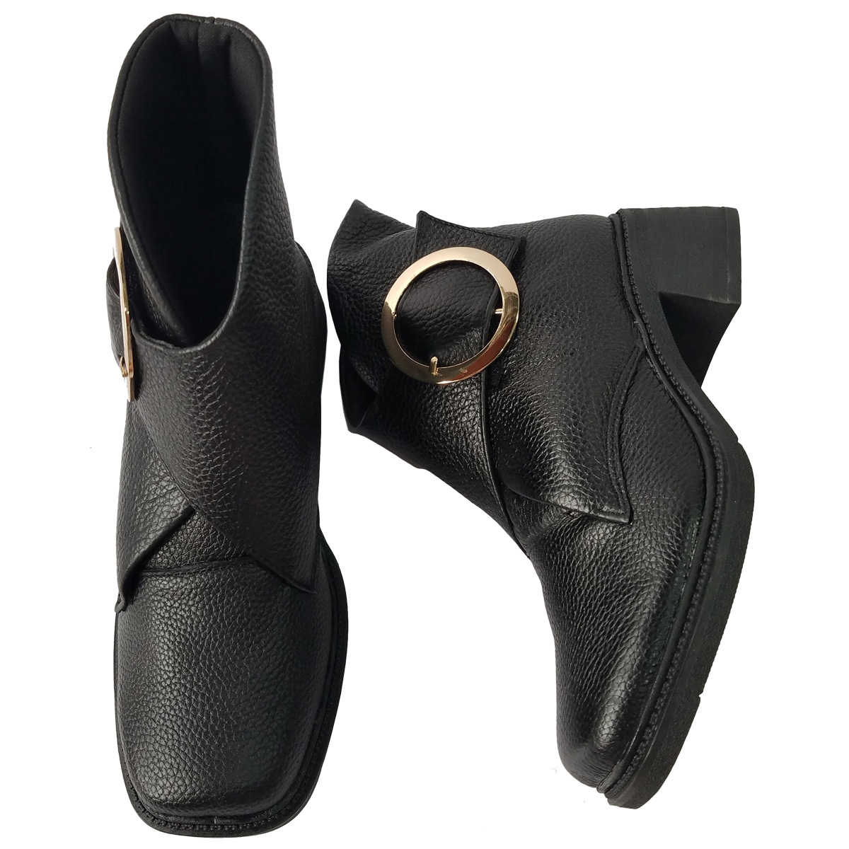 Giày Boot Nữ Da Bò Thật BIGGBEN Cao 4 phân BON12