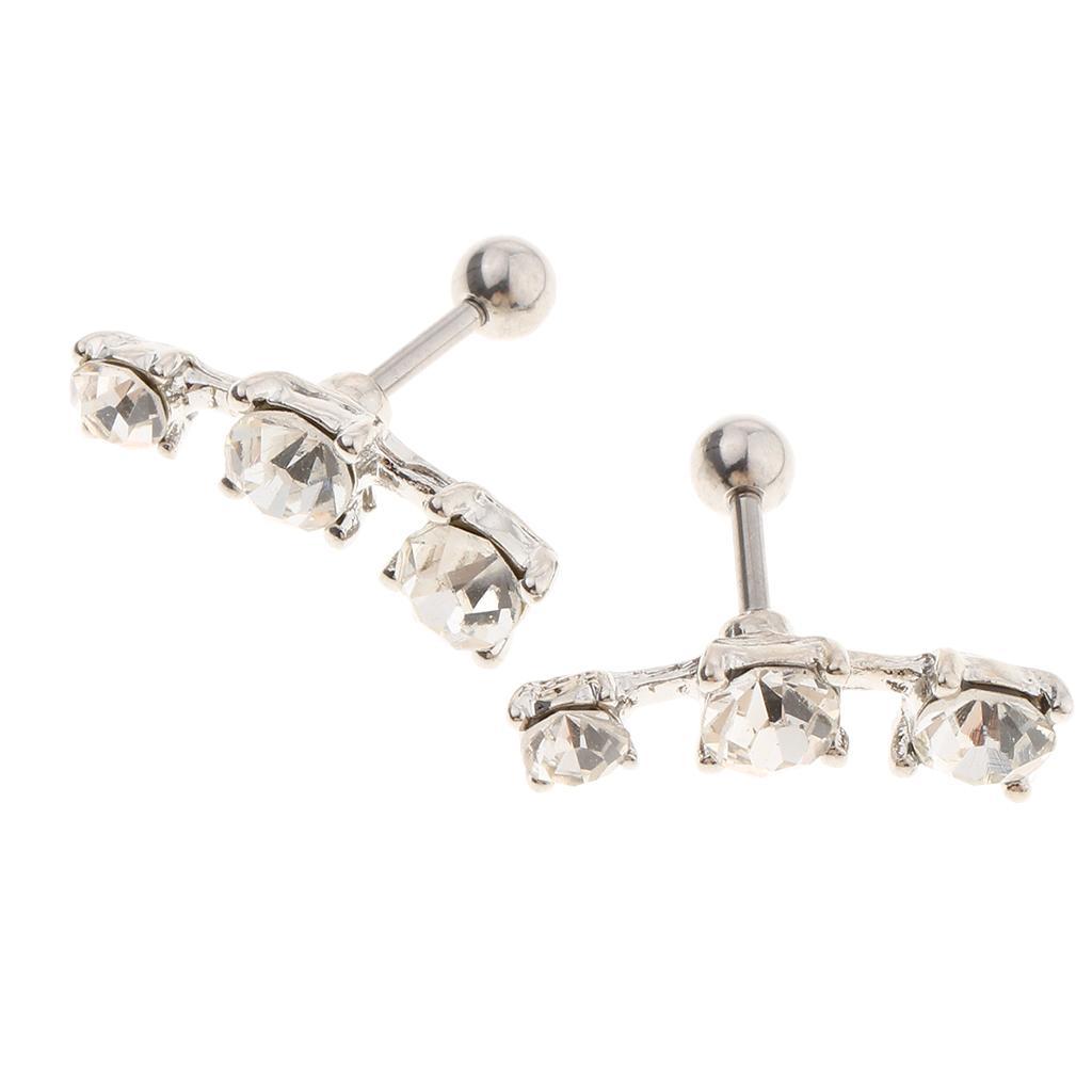 Stainless Steel Ear   Ear Studs Bar Piercing Jewelry