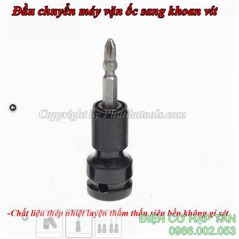 ĐẦU CHUYỂN  BULONG 1/2 SANG BẮT VÍT LỤC GIÁC 6MM