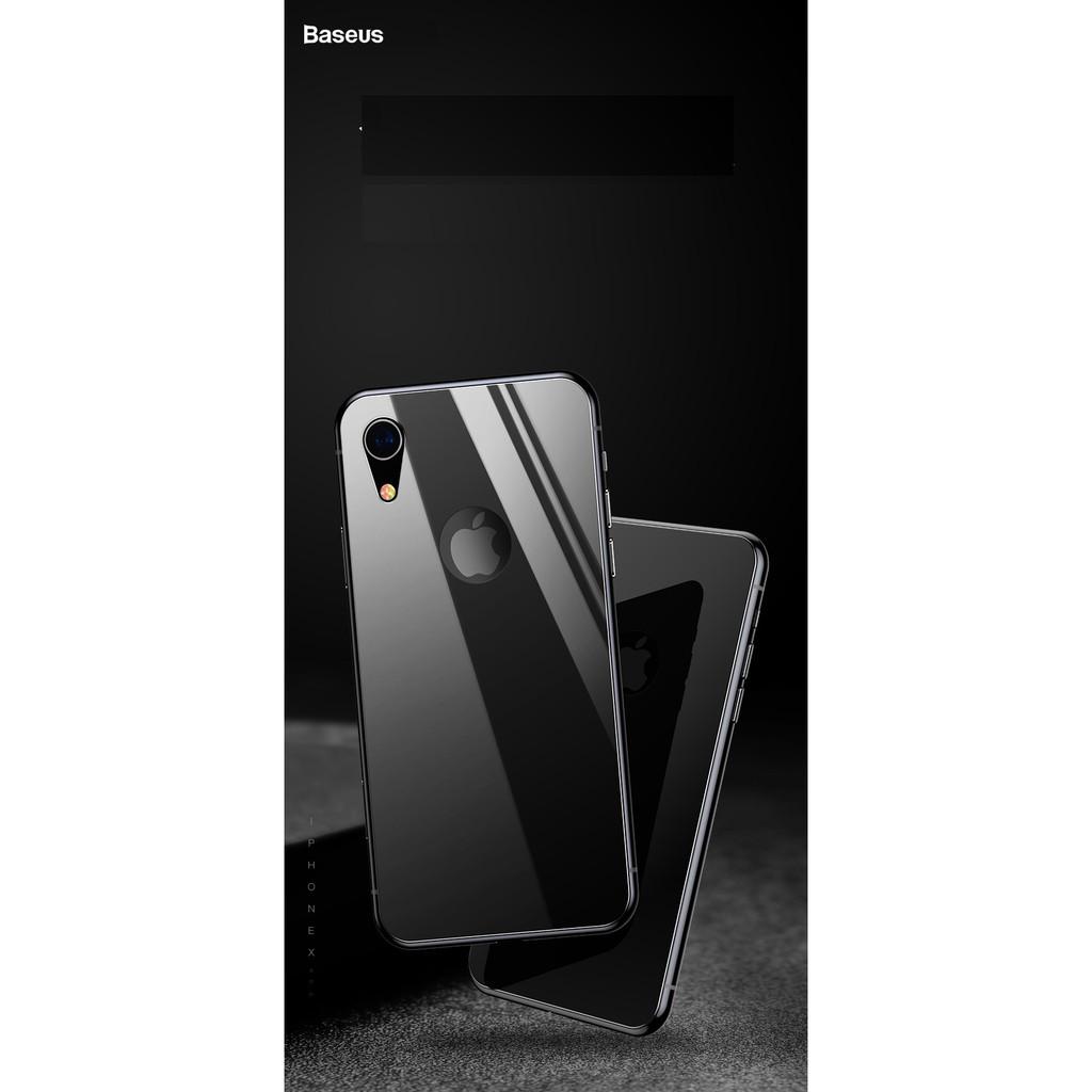 Kính cường lực dành cho Iphone XR & Xs Max màu mặt sau 0.3 mm chính hãng Baseus