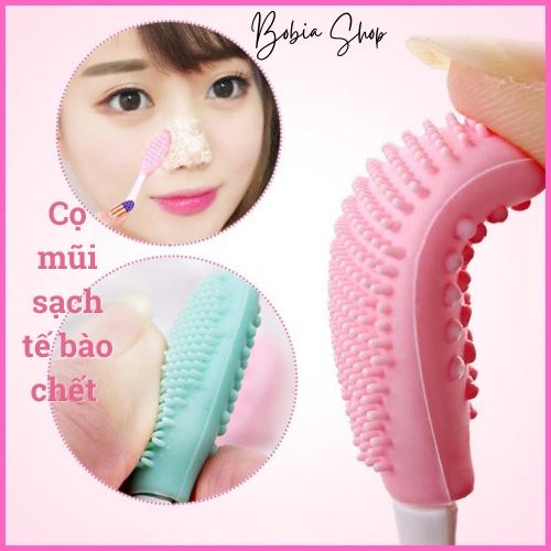 Cọ Silicone Vệ Sinh Mũi, Tẩy da chết Hai Mặt Làm Sạch Sâu HIệu Quả Tiện Dụng