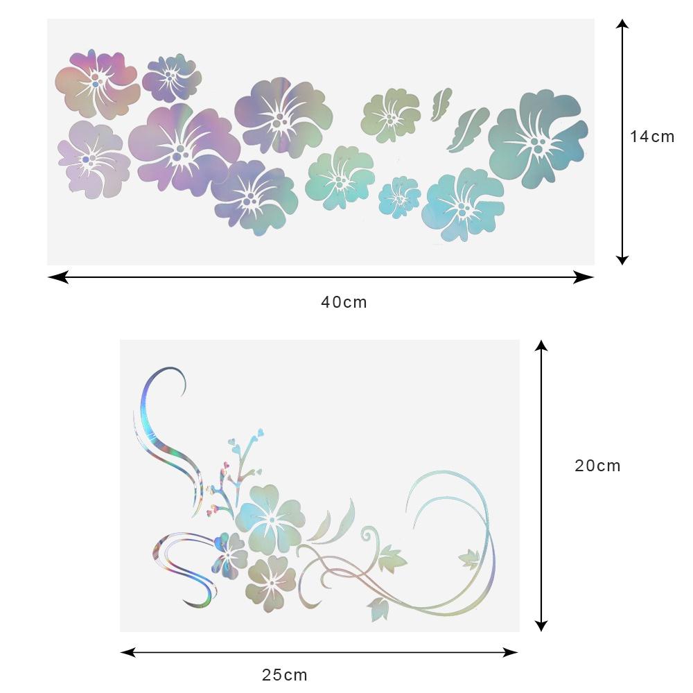 Car Body Decorative Reflective Motorcycle Car Door Window Sticker Universal Random Sent Car Styling Exterior Accessories Laser Flower Stickers