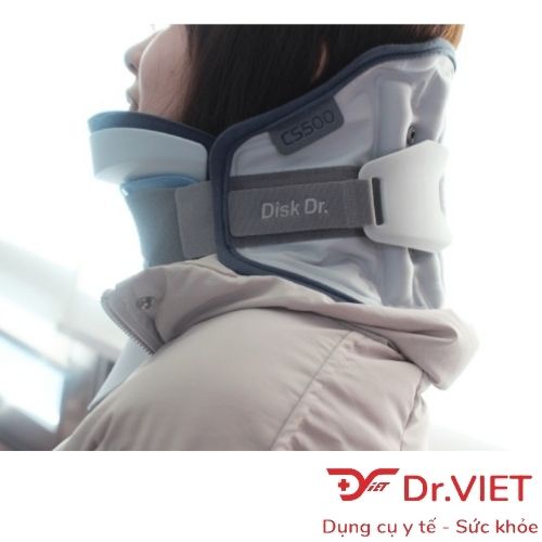 Đai cổ hơi DISK DR. CS500 Freesize hỗ trợ thoái hoá cột sống cổ, đau cổ, ngồi làm việc lâu giờ
