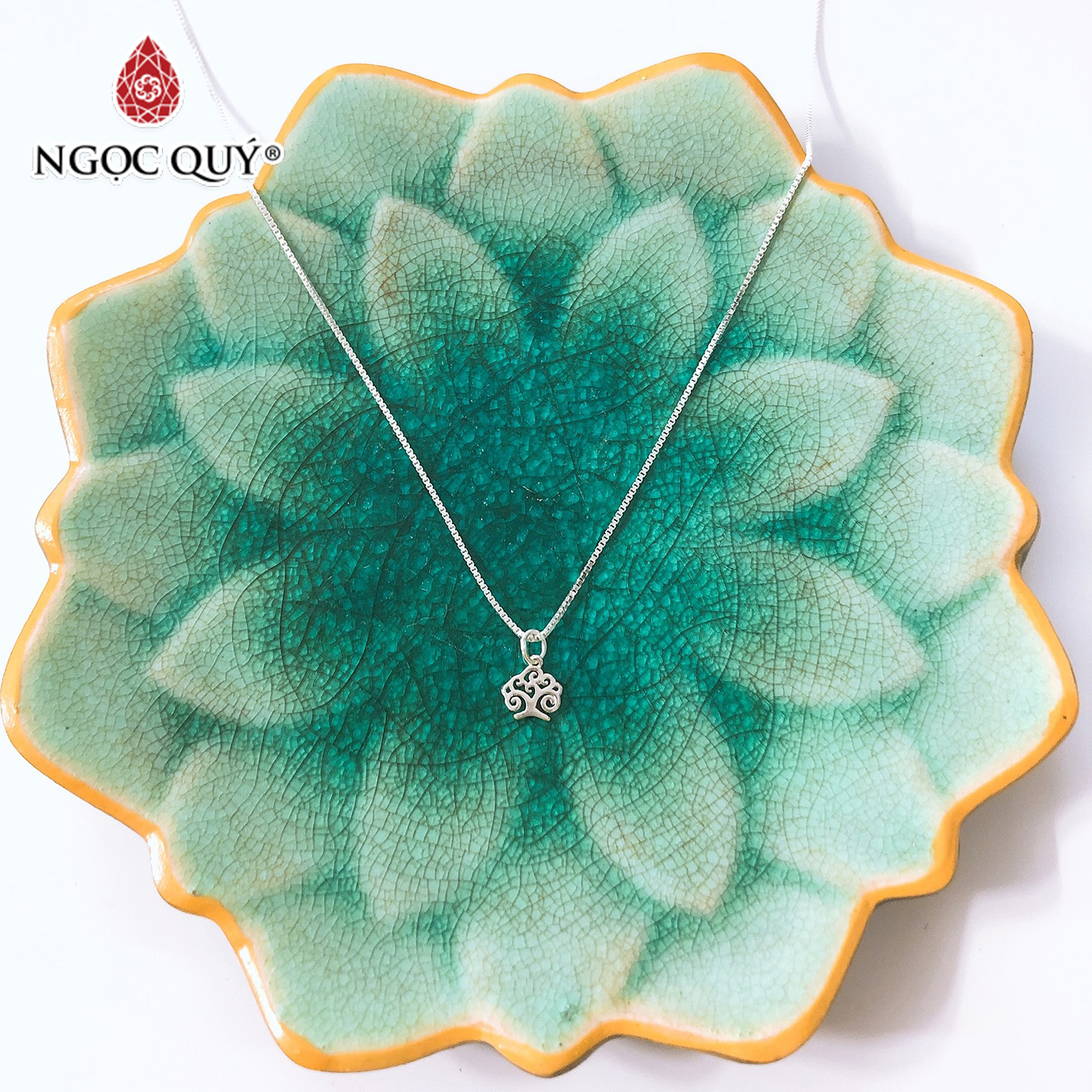 Dây chuyền bạc mặt cây trí tuệ - Ngọc Quý Gemstones