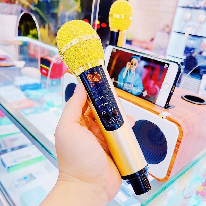 Loa Karaoke Bluetooth K06 Kèm Hai Micro Không Dây Cao Cấp