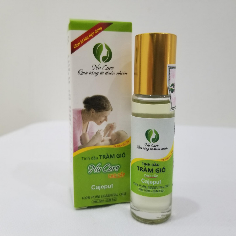 Tinh dầu tràm gió cao cấp NuCare dạng chai lăn tiện lợi 10ml