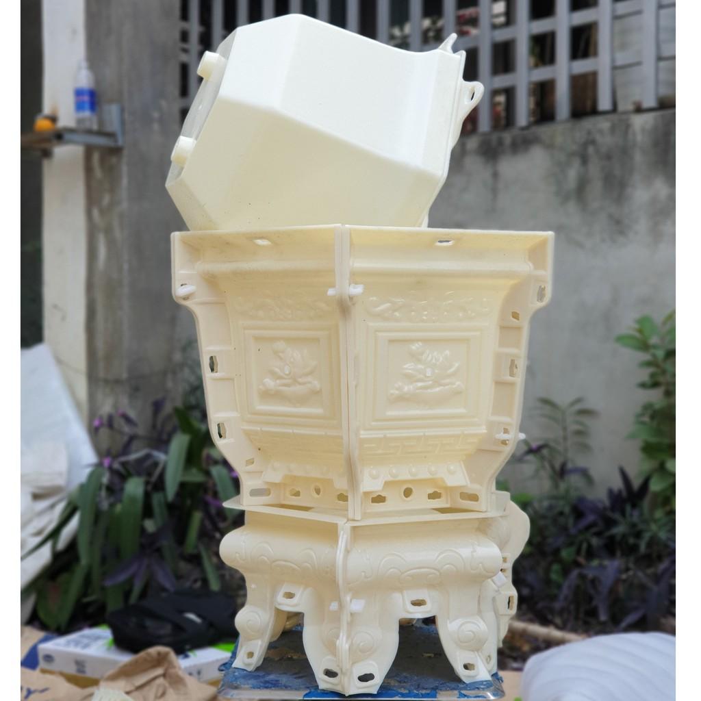 Khuôn đúc chậu cảnh ABS lục giác 38 cao 28 dễ đàng sử dụng cho người mới bắt đầu