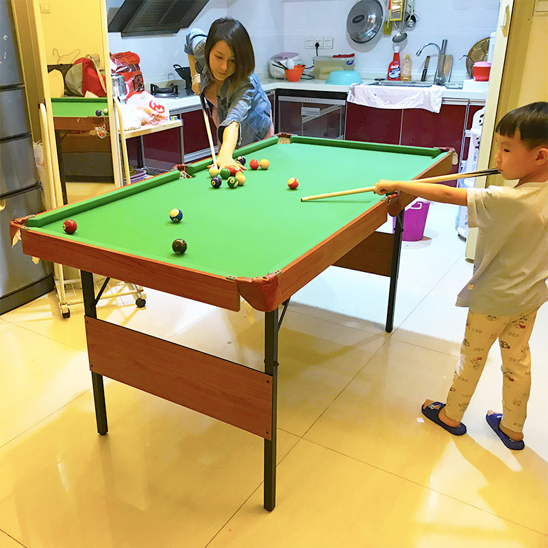 Đồ chơi bàn Bida mini bằng gỗ cỡ lớn Table Top Pool Table TTP-140 kích thước 140x75cm​