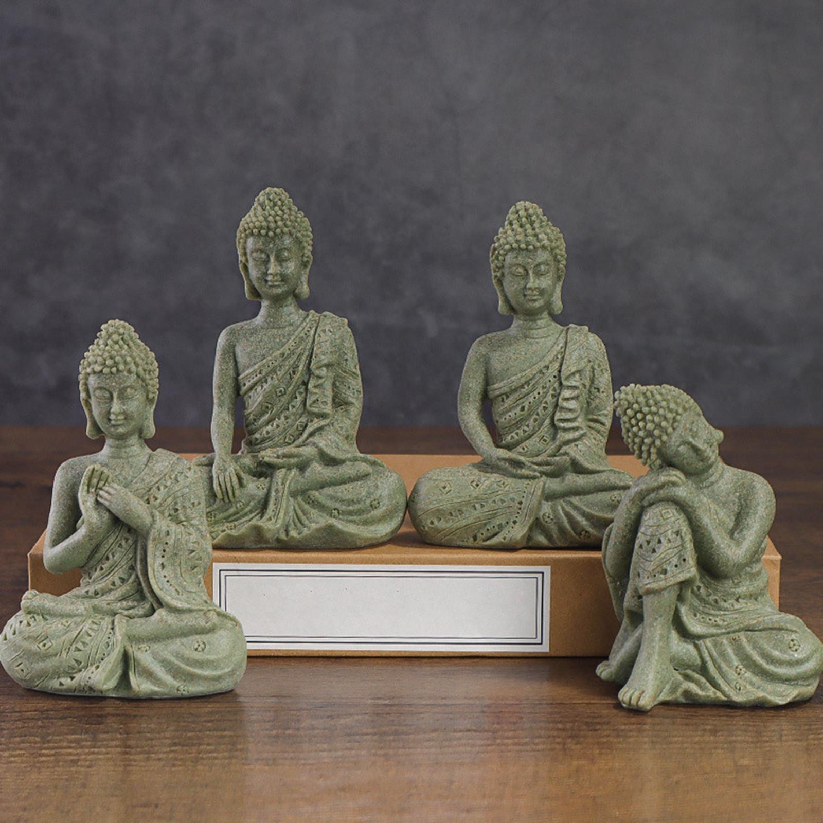 Resin Buddha Statue Buddha Sculpture Gift Buddha Figurine for Desktop Office