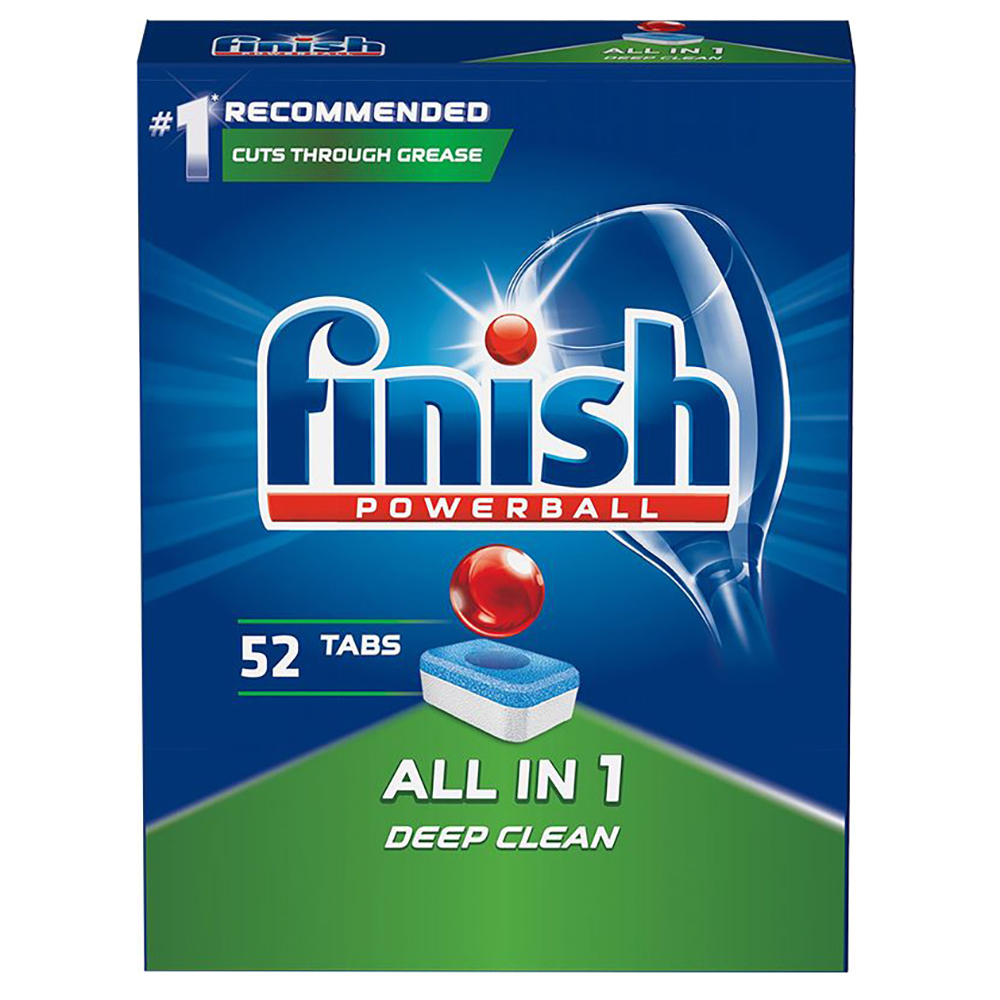 Hộp 52 viên rửa chén Finish All In 1 Dishwasher Tablets QT028268