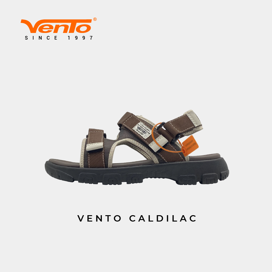 Giày Sandal VENTO CHÍNH HÃNG CALDILAC MÀU NÂU BE/ĐEN NB10608